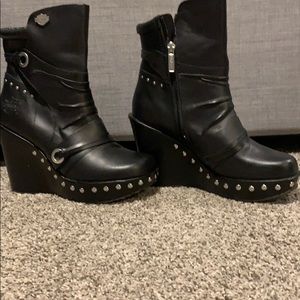 HARLEY DAVIDSON Wedge Bootie